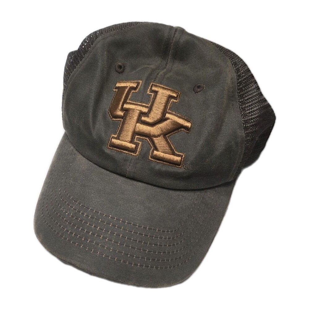 Kentucky Wildcats Top of the World Trucker Hat Cap Brown Mesh Hook Loop Mens
